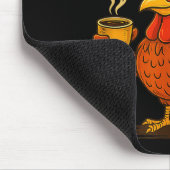 Tapis De Souris F Caw F Coffee Chicken F Kawf Rooster Funny Bird F (Coin)