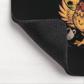 Tapis De Souris F-Caw-F Coffee Chicken Rooster Funny Bird F-Caw-F (Coin)