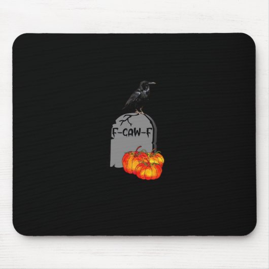 Tapis De Souris F-Caw-F Corbeau Classique Rétro Cool (Devant)