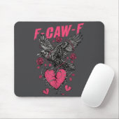 Tapis De Souris F Caw F Crow Anti Valentine's Day Dark Gothic Brok (Avec souris)