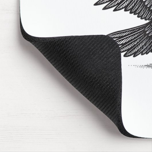 Tapis De Souris F-Caw-F Crow, Bird Cawing Grunge Cool Unique (Coin)