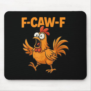 Tapis De Souris F-caw-f Crow Funny Fcawf Black Bird Chicken Meme G