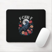 Tapis De Souris F-Caw-F Crow Gothic Raven Caw Caw For Halloween (Avec souris)