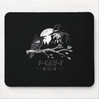 Tapis De Souris F-Caw-F Crow Halloween Witch F-Caw-F