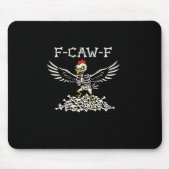 Tapis De Souris F-Caw-F Funny Chicken Halloween Cool Unique (Devant)