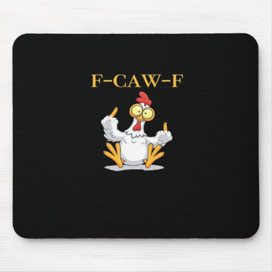 Tapis De Souris F-Caw-F Funny Chicken Retro Classic (Devant)
