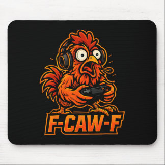 Tapis De Souris F-caw-f Gamer - Poulet Drôle de Coq Gaming _3