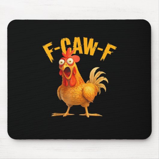 Tapis De Souris F-Caw-F Poulet Classique Style Rétro (Devant)