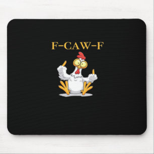 Tapis De Souris F-Caw-F Poulet Drôle Rétro Classique