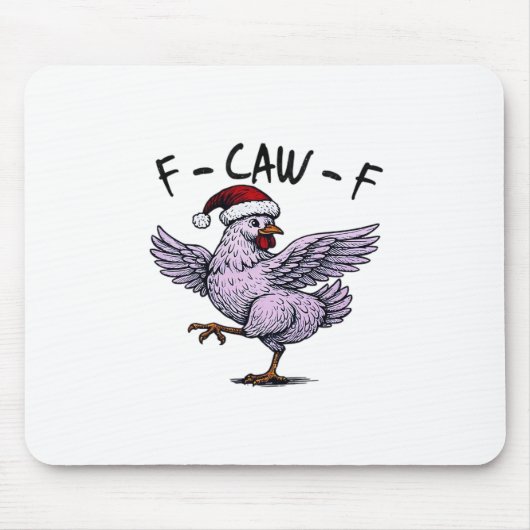 Tapis De Souris F-Caw-F Poulet Rétro Classique (Devant)
