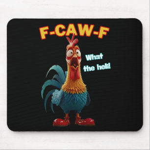 Tapis De Souris F-caw-f Quel humour de poulet drôle d'hélicoptère