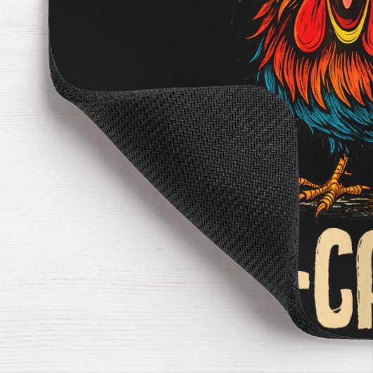 Tapis De Souris F Caw F Rooster Funny Bird Fcawf Chicken Whisperer (Coin)