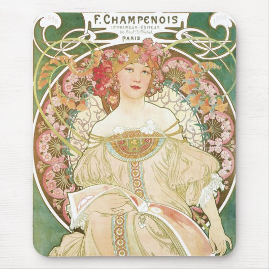 Tapis De Souris F Champenios par Alphonse Mucha (Devant)