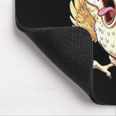 Tapis De Souris F-hoo-f Owl Meme – Funny Screaming Owl Bird Meme G (Coin)