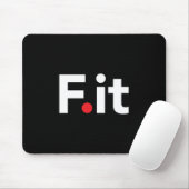 Tapis De Souris F It Anti Fitness Slogan (Avec souris)