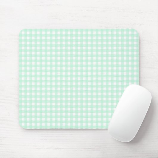 Tapis De Souris F & L Vert Gingham (Avec souris)