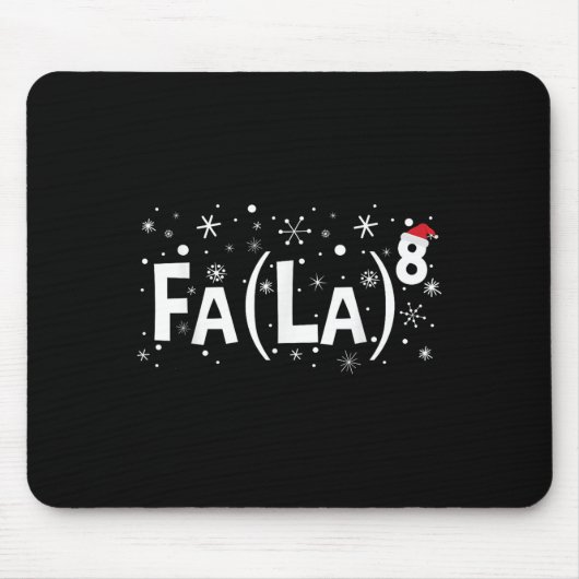 Tapis De Souris Fa La 8 Chemise - Math Enseignant Noël (Devant)
