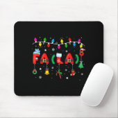 Tapis De Souris Fa (la) 8 Funny Christmas Lights Santa Fa La Math (Avec souris)