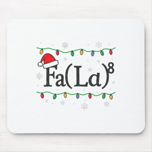 Tapis De Souris Fa (la) 8 Funny Math Teacher Christmas Ugly Sweate (Devant)