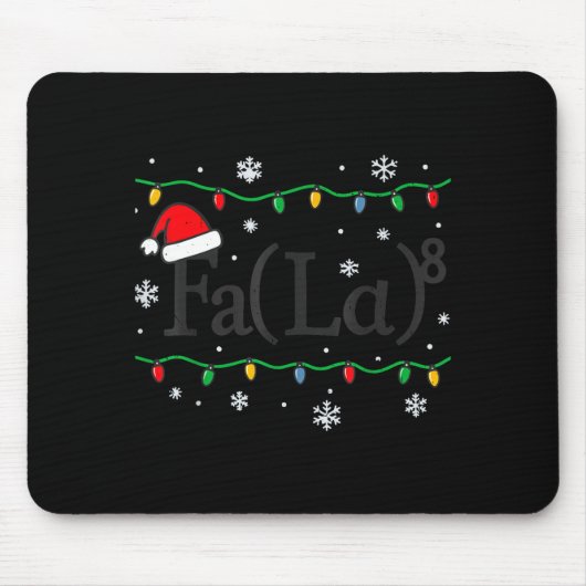 Tapis De Souris Fa (la) 8 Funny Math Teacher Christmas Ugly Sweate (Devant)