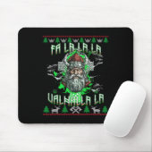 Tapis De Souris Fa La 8 Valhalla Santa Hat Viking Crâne Noël (Avec souris)