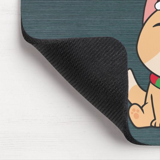 Tapis De Souris Fa La La La La Christmas Chant Chien | Mousepad (Coin)