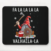 Tapis De Souris Fa La Valhalla Xmas Gnome Beard Viking Arme C (Devant)