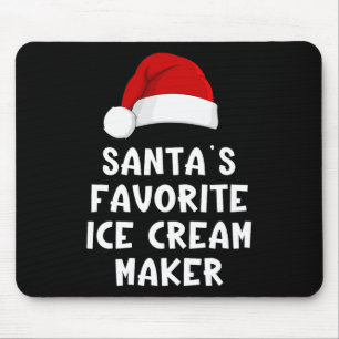 Tapis De Souris Fabricant de glace préféré du Père Noël de Noël Dr
