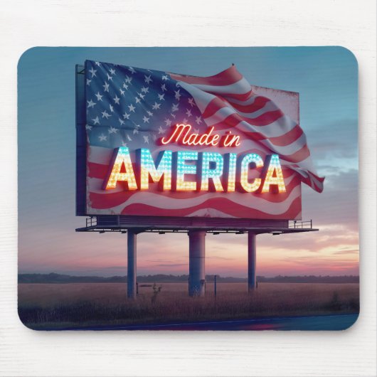 Tapis De Souris Fabriqué En Amérique Billboard (Devant)