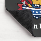 Tapis De Souris Fabriqué en Amérique plongé dans Ketchup Funny Pat (Coin)