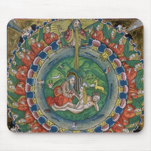 Tapis De Souris Fac-similez la copie du 2h22 Ève créée par Dieu, (Devant)