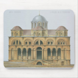 Tapis De Souris Façade de Mefa Dzamissi, l'église de St Theodor