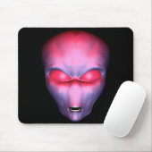 Tapis De Souris Face Alien rouge (Avec souris)