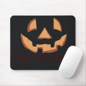 Tapis De Souris Face citrouille pour Halloween (Avec souris)