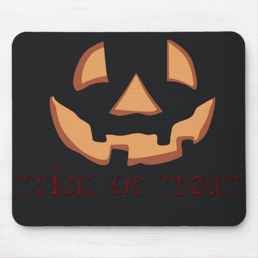Tapis De Souris Face citrouille pour Halloween (Devant)