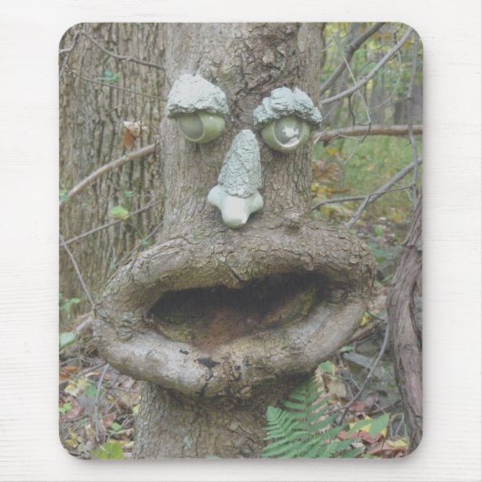 Tapis De Souris Face dans l'arbre des bois (Devant)