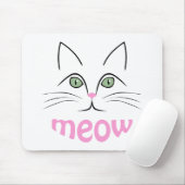 Tapis De Souris Face de chat (Avec souris)
