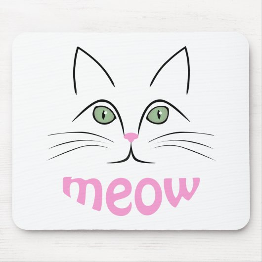 Tapis De Souris Face de chat (Devant)