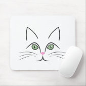 Tapis De Souris Face de chat (Avec souris)