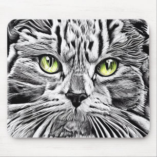 Tapis De Souris Face de chat