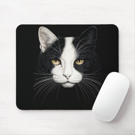 Tapis De Souris Face de chat mignonne (Avec souris)