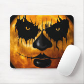Tapis De Souris Face Déplaisante Halloween (Avec souris)