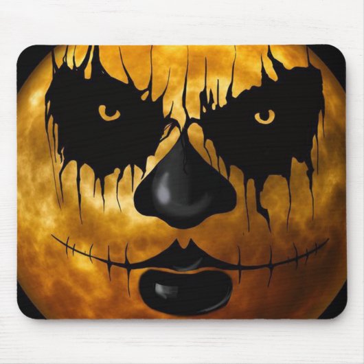 Tapis De Souris Face Déplaisante Halloween (Devant)