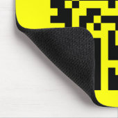 Tapis De Souris Face heureuse ☻ inversée — Code QR (Coin)