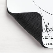 Tapis De Souris Face Longues cils Lash Extensions Lèvres roses (Coin)