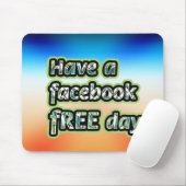 Tapis De Souris Facebook Free Day Mouse Pad (Avec souris)