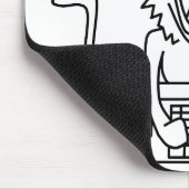 Tapis de souris fâché de singe (Coin)