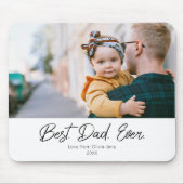 Tapis De Souris Facile Meilleur Papa Jamais Une Photo Mousepad (Devant)