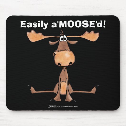 Tapis De Souris Facilement A'Moose"d (Devant)