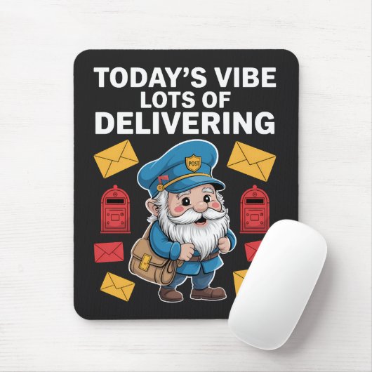 Tapis De Souris Facteur Gnomes Mail (Avec souris)